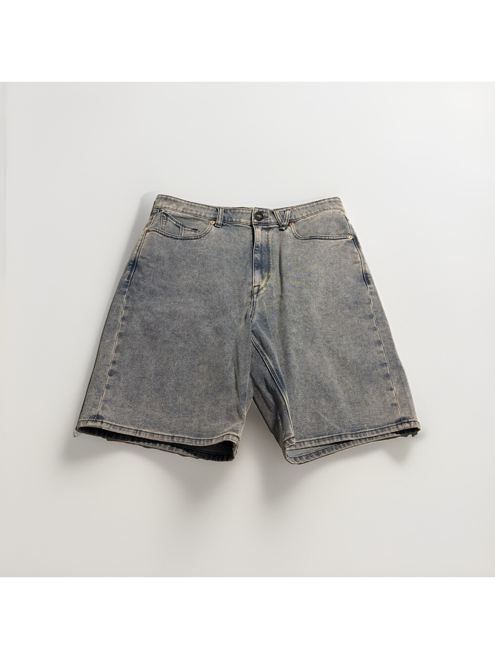 Volcom Billow Denim Shorts -Mens Size 36 Light Wash - y2K Vintage Skater